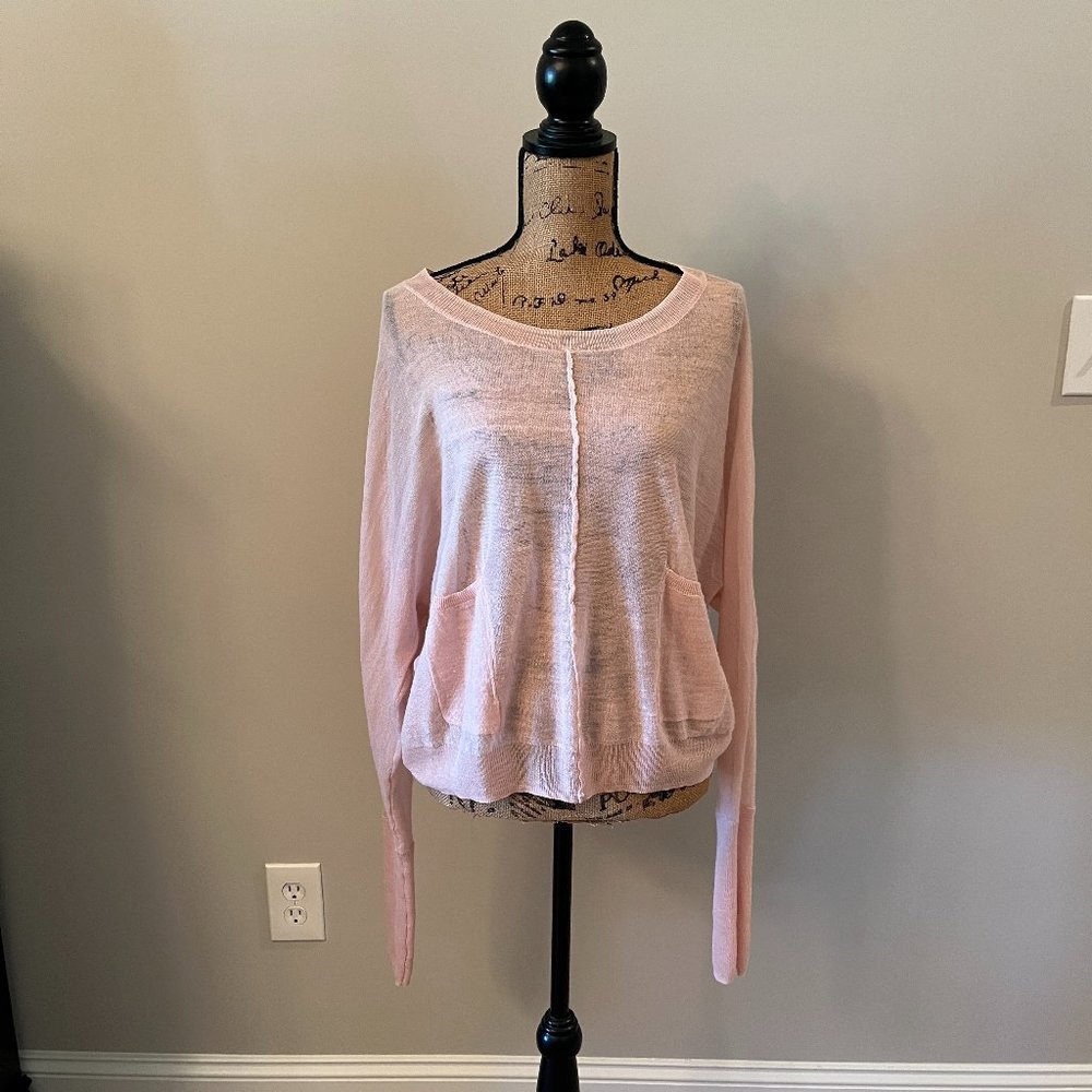 Pink Linen Sweater "COIN 1804"